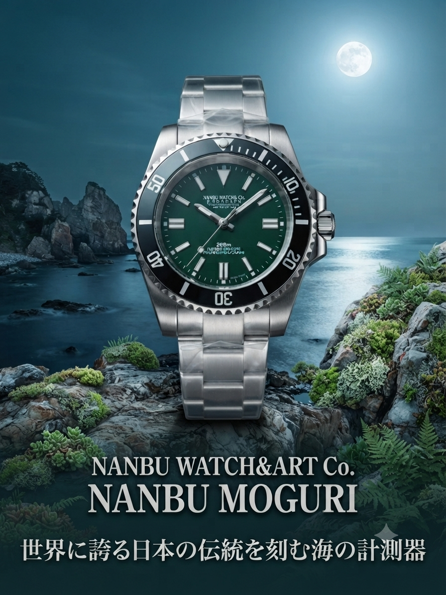 海を背景にしたNambu Moguri